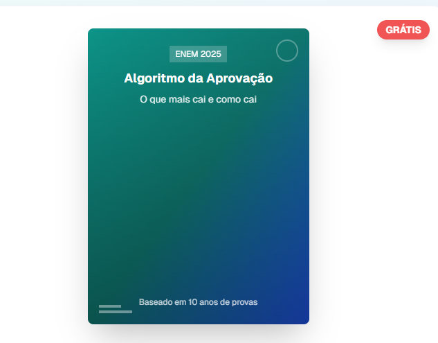 Algoritmo da Aprovação - O que mais cai e como cai